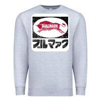 Heather Grey bullmark Premium Sweatshirt - linhVisuals
