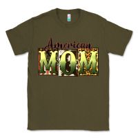 Army Green American Mom Mother's Day Classic Tee - CowGirlArtShop