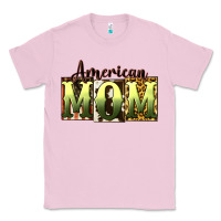 Bubblegum Pink American Mom Mother's Day Classic Tee - CowGirlArtShop