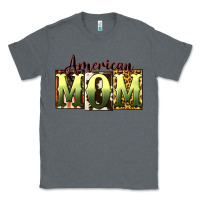 Charcoal Heather American Mom Mother's Day Classic Tee - CowGirlArtShop