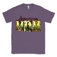 Lavender American Mom Mother's Day Classic Tee - CowGirlArtShop