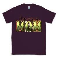 Plum American Mom Mother's Day Classic Tee - CowGirlArtShop