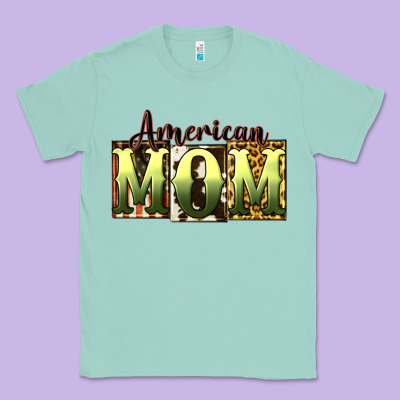 American Mom Mother's Day Classic Tee Designed By Cowgirlartshop