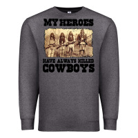 Charcoal Heather my heroes have always killed cowboys retro Premium Sweatshirt - linhVisuals
