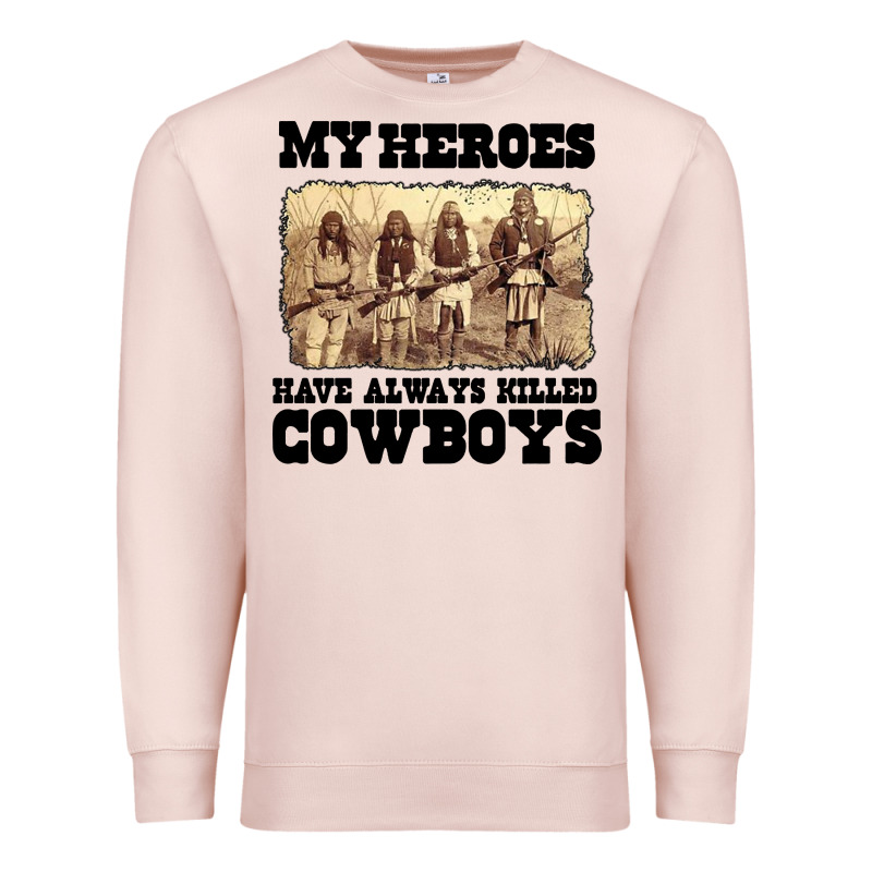My Heroes Have Always Killed Cowboys Retro Premium Sweatshirt by linhVisuals | Teevron