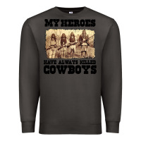Smoke my heroes have always killed cowboys retro Premium Sweatshirt - linhVisuals