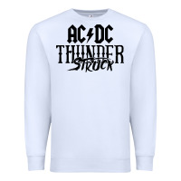 White thunderstruck Premium Sweatshirt - linhVisuals