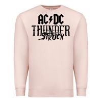 Pale Pink thunderstruck Premium Sweatshirt - linhVisuals