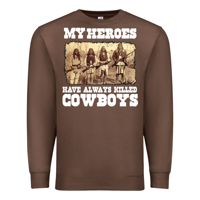 My Heroes Have Always Killed Cowboys Retro Premium Sweatshirt by linhVisuals | Teevron
