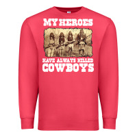 Cardinal my heroes have always killed cowboys retro Premium Sweatshirt - linhVisuals