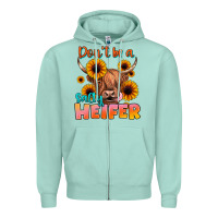 Seafoam dont be a salty heifer Zipper Hoodie - JahusDesignShop