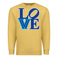 Antique Gold villanova love Premium Sweatshirt - linhVisuals