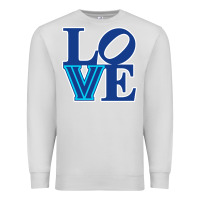 Dove Grey villanova love Premium Sweatshirt - linhVisuals