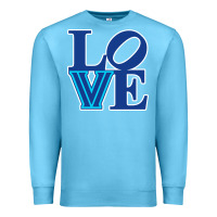 Ocean Blue villanova love Premium Sweatshirt - linhVisuals