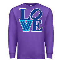 Purple villanova love Premium Sweatshirt - linhVisuals