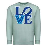 Seafoam villanova love Premium Sweatshirt - linhVisuals