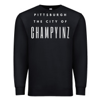 Black pittsburgh city of champyinz steel city Premium Sweatshirt - linhVisuals