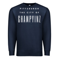 Navy pittsburgh city of champyinz steel city Premium Sweatshirt - linhVisuals