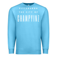 Ocean Blue pittsburgh city of champyinz steel city Premium Sweatshirt - linhVisuals