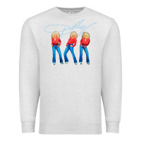 Oatmeal Heather dolly musician Premium Sweatshirt - linhVisuals