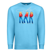 Ocean Blue dolly musician Premium Sweatshirt - linhVisuals