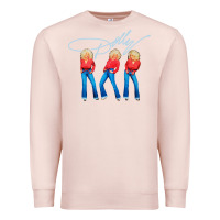 Pale Pink dolly musician Premium Sweatshirt - linhVisuals