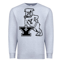 Heather Grey yale vintage Premium Sweatshirt - linhVisuals