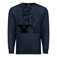Navy yale vintage Premium Sweatshirt - linhVisuals