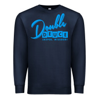 Navy double deuce bar Premium Sweatshirt - linhVisuals