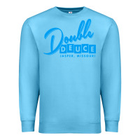 Ocean Blue double deuce bar Premium Sweatshirt - linhVisuals