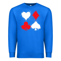 True Royal playing cards poker heart spade club Premium Sweatshirt - linhVisuals
