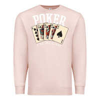 Pale Pink poker all in royal flush lucky casino Premium Sweatshirt - linhVisuals