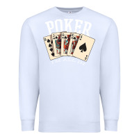 White poker all in royal flush lucky casino Premium Sweatshirt - linhVisuals
