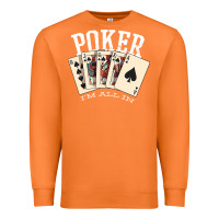 Carrot poker all in royal flush lucky casino Premium Sweatshirt - linhVisuals