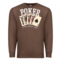 Chestnut poker all in royal flush lucky casino Premium Sweatshirt - linhVisuals
