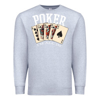Heather Grey poker all in royal flush lucky casino Premium Sweatshirt - linhVisuals