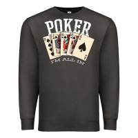 Smoke poker all in royal flush lucky casino Premium Sweatshirt - linhVisuals