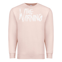 Pale Pink THE WARNING Premium Sweatshirt - linhVisuals