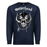 Navy MUSIC ROCK Premium Sweatshirt - linhVisuals