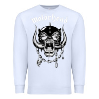 White MUSIC ROCK Premium Sweatshirt - linhVisuals