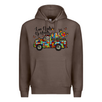 Coffee love needs no words Premium Hoodie - RacoonDesign