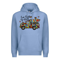 Colony Blue love needs no words Premium Hoodie - RacoonDesign