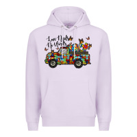 Lilac love needs no words Premium Hoodie - RacoonDesign