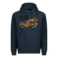 Navy love needs no words Premium Hoodie - RacoonDesign