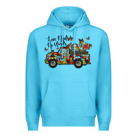 Ocean Blue love needs no words Premium Hoodie - RacoonDesign