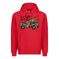 Red love needs no words Premium Hoodie - RacoonDesign