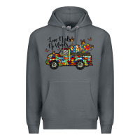 Rock love needs no words Premium Hoodie - RacoonDesign