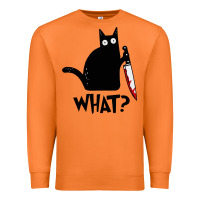 Carrot Halloween Cat With Knife What Premium Sweatshirt - linhVisuals