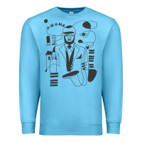 Ocean Blue gregory porter jazz music Premium Sweatshirt - linhVisuals