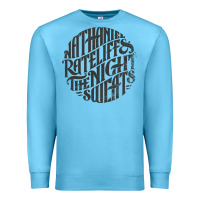 Ocean Blue nathaniel rateliff müsïc Premium Sweatshirt - linhVisuals